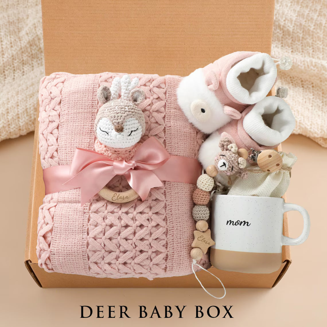 Luxury New Parents Gift Box,Mom & Dad Mug Set,Gender Neutral Gift,Self Care Gift for Mom,Newborn Gift,Postpartum Care Package